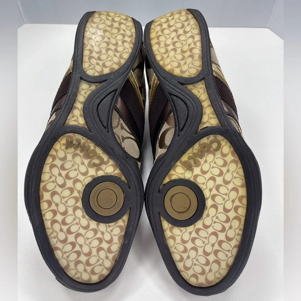 Coach Signature C Jayme Khaki Brown Sneakers, Size 9.5 Shoes - Picture 8 of 9
